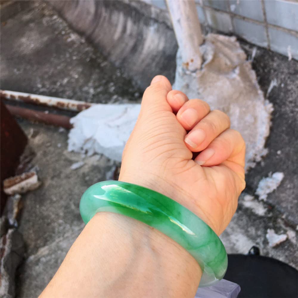 Amazon.co.jp: 翡翠バングル、天然グレード A 翡翠バングル